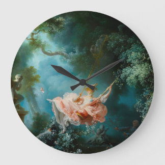 Die Schaukel Fragonard Große Wanduhr