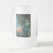 Die Schaukel Fragonard Mattglas Bierglas (Vorderseite Links)
