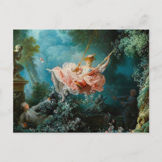 Die Schaukel Fragonard Postkarte (Vorderseite)