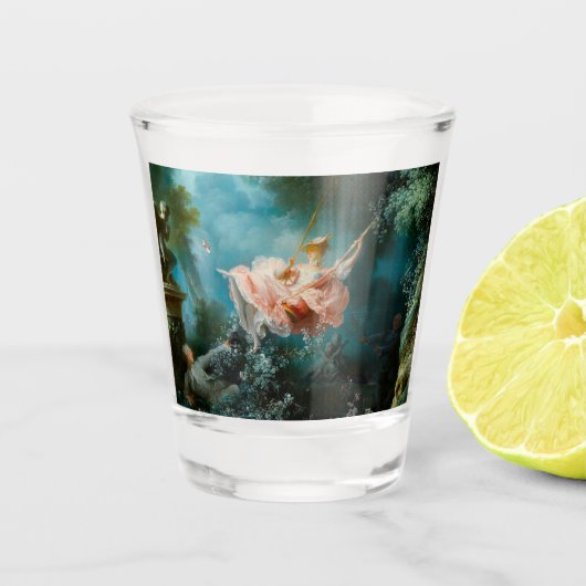Die Schaukel Fragonard Schnapsglas (Vorderseite)