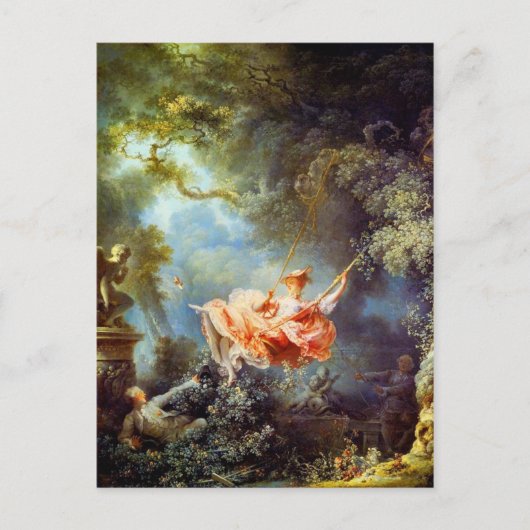 Die Schaukel von Fragonard Postkarte (Vorderseite)