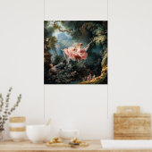 Die Schaukel von Jean-Honoré Fragonard Poster (Küche)