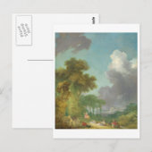 Die Schaukel von Jean-Honore Fragonard Postkarte (Vorne/Hinten)
