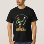 Die Schaukel von Kaktus - Funny Baseball Cartoon T-Shirt (Vorderseite)