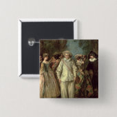 Die Schauspieler der Commedia dell'Arte Button (Vorne & Hinten)