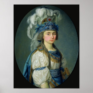 Die Schauspielerin und Sängerin Praskovya Zhemchug Poster