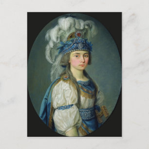 Die Schauspielerin und Sängerin Praskovya Zhemchug Postkarte