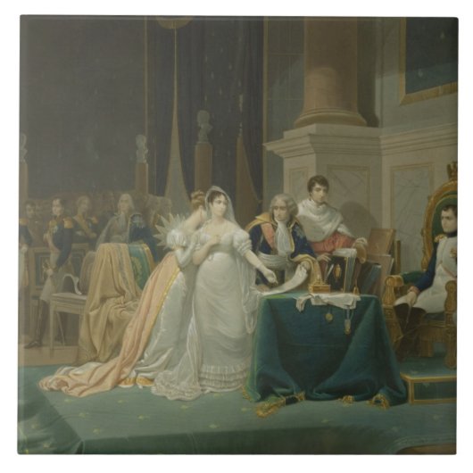 Die Scheidung der Kaiserin Josephine (1763-1814) 1 Fliese (Vorderseite)