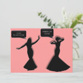 Die Scheidung ist das letzte Party der gewöhnliche Einladung (Stehend Vorderseite)