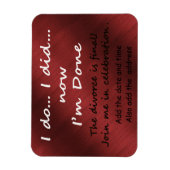 Die Scheidung ist endgültig Magnet (Vertikal)