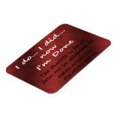 Die Scheidung ist endgültig Magnet (Linke Seite)