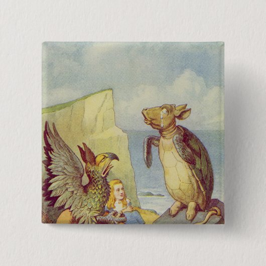Die Scheinschildkröte und das Gryphon Button (Vorderseite)