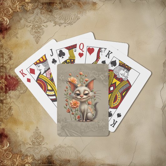 Die schelmische Katze Spielkarten