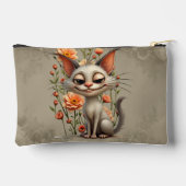 Die schelmische Katze Zubehörtasche (Rückseite)