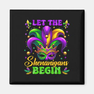 Die Schenanigans gelassen Mardi Gras 3 Magnet