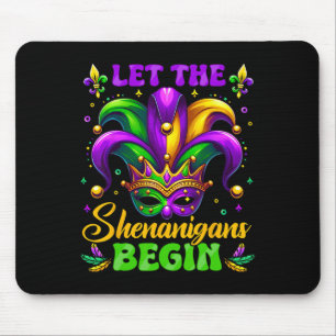 Die Schenanigans gelassen Mardi Gras 3 Mousepad