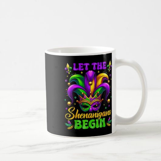 Die Schenanigans gelassen Mardi Gras 4 Kaffeetasse (Rechts)