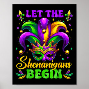 Die Schenanigans gelassen Mardi Gras 4 Poster