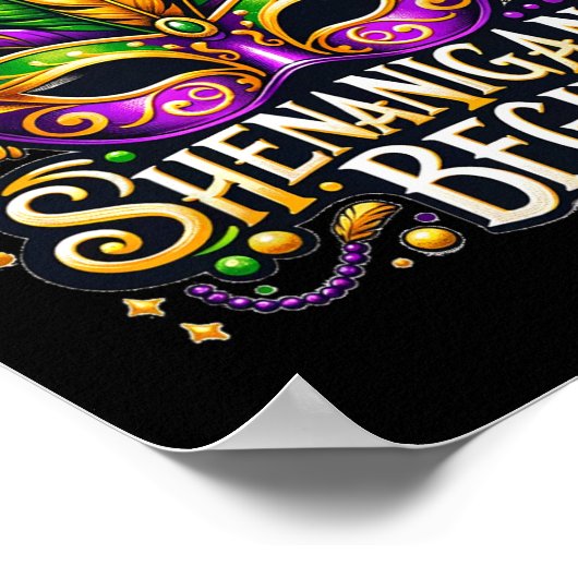 Die Schenanigans ließ Mardi Gras 8 Poster (Ecke)