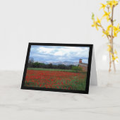 Die Scheune auf dem Mohnfeld Karte (Gelbe Blume)