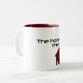 Die Scheune fiel Zweifarbige Tasse (Vorderseite Links)