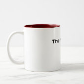 Die Scheune fiel Zweifarbige Tasse (Links)