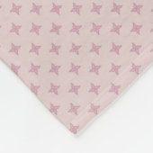 Die Schichten des Herzflöschenblankets Fleecedecke (Ecke)