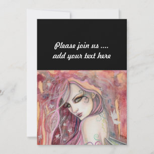 Die schicke Flirt Modern Faiasy Fantasy Art Einladung