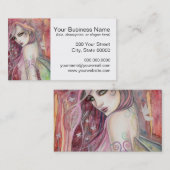 Die schicke Flirt Modern Faiasy Fantasy Art Visitenkarte (Vorne/Hinten)
