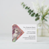 Die schicke Flirt Modern Faiasy Fantasy Art Visitenkarte (Stehend Vorderseite)