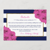 Die schicke, moderne Luxus-Hochzeitskollektion Ros Begleitkarte (Vorderseite)