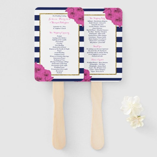 Die schicke, moderne Luxus-Hochzeitskollektion Ros Fächer (Vorne und Hinten)