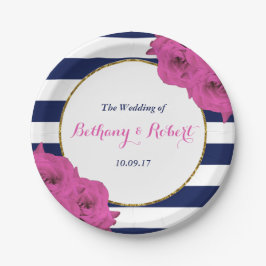 Die schicke, moderne Luxus-Hochzeitskollektion Ros Pappteller