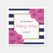 Die schicke, moderne Luxus-Hochzeitskollektion Ros Serviette (Vorderseite)