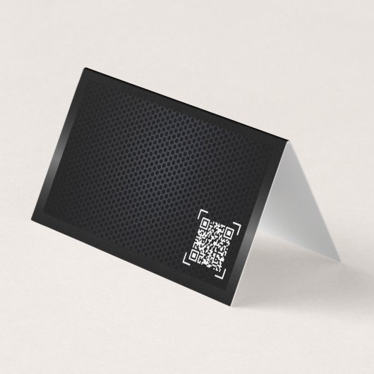 Die schicke, schwarz-minimalistische moderne Car-V Visitenkarten (Rückseite)