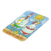 DIE SCHICKEN DES MEERES, DER FUNNY CARTOON MAGNET  (Linke Seite)