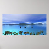 Die Schiffe an der Bucht Poster (Vorne)