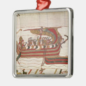 Die Schiffe werden durch die Winde durchgebrannt Silbernes Ornament (Links)