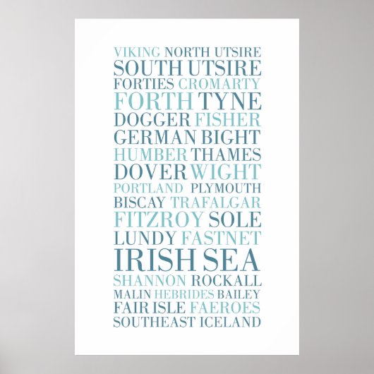 Die Schiffsprognose, BBC Radio 4 Poster (Vorne)