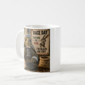 Die Schildkröte bereitet sich auf den Hasen vor Kaffeetasse (Vorderseite Links)