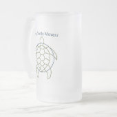 Die Schildkröte-Bewegungen! Mattglas Bierglas (Vorderseite Links)