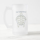 Die Schildkröte-Bewegungen! Mattglas Bierglas (Links)