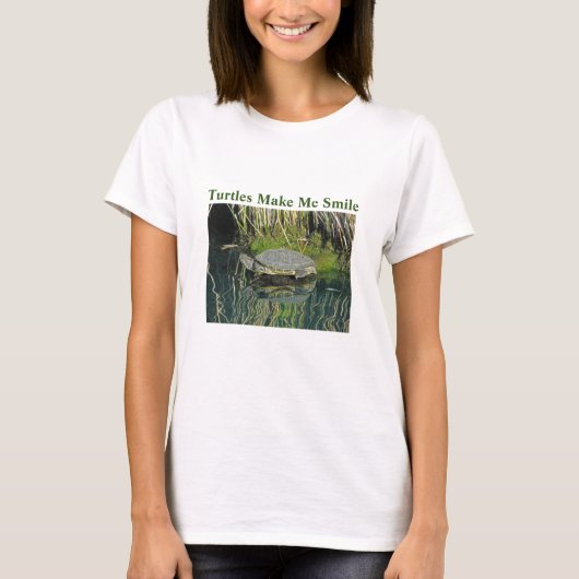 Die Schildkröte lässt mich lächeln. T-Shirt (Vorderseite)