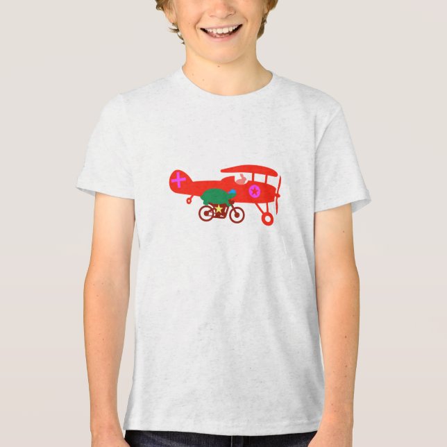 Die Schildkröte und der Hase Tri-Blend Shirt (Vorderseite)