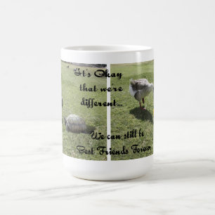 Die Schildkröte und die Gans (w/Text) Kaffeetasse