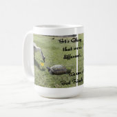 Die Schildkröte und die Gans (w/Text) Kaffeetasse (Vorderseite Links)