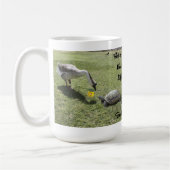 Die Schildkröte und die Gans (w/Text) Kaffeetasse (Links)