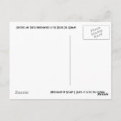 Die Schildkröte und die Krokodilkarte Postkarte (Rückseite)