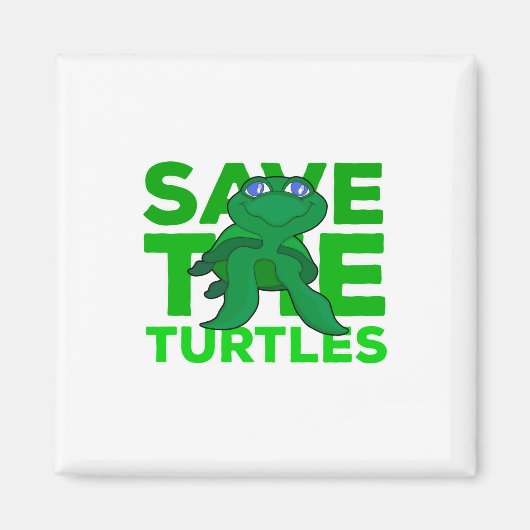 Die Schildkröten gerettet Magnet (Vorne)