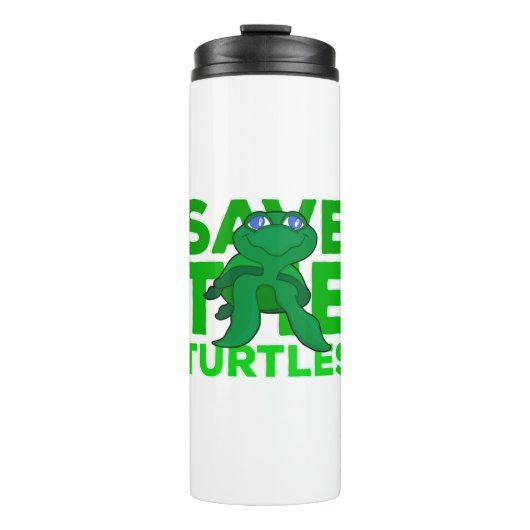 Die Schildkröten gerettet Thermosbecher (Vorderseite)